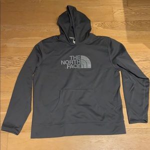 North Face gray hoodie